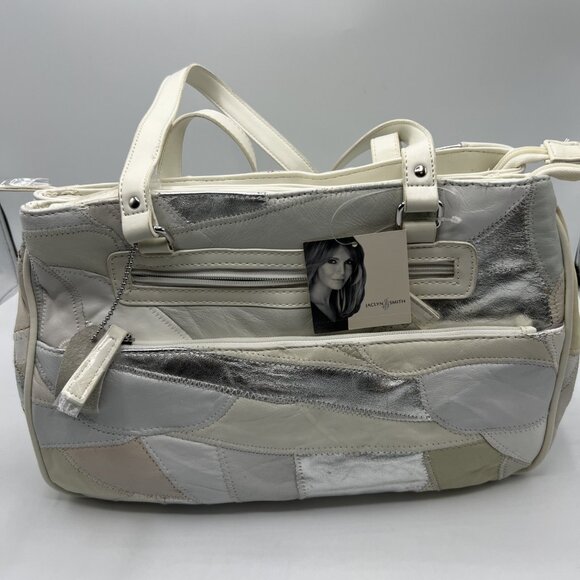 Kmart Jaclyn Smith Leather Patchwork Purse Metallic Pastel Shoulder Bag NWT - Picture 1 of 8